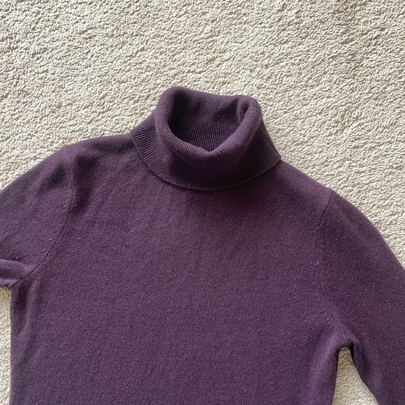 Neiman Marcus Cashmere Collection 100% Cashmere Turtleneck Sweater Dress S Soft - Picture 9 of 13